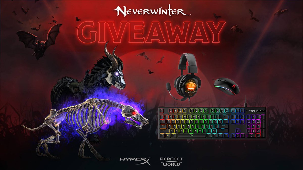 Fextralife's tweet photo. Fextralife Giveaway LIVE

Thanks to @PerfectWorld &amp; @HyperX we’re celebrating the launch of @NeverwinterGame’s #Halloween event with a giveaway! 3 winners can win HyperX hardware &amp; game codes &amp; we’re giving away 22 codes to unlock the Skeletal Dog!

ENTER: https://t.co/RRYKrUXV1S https://t.co/94P2sXv72q