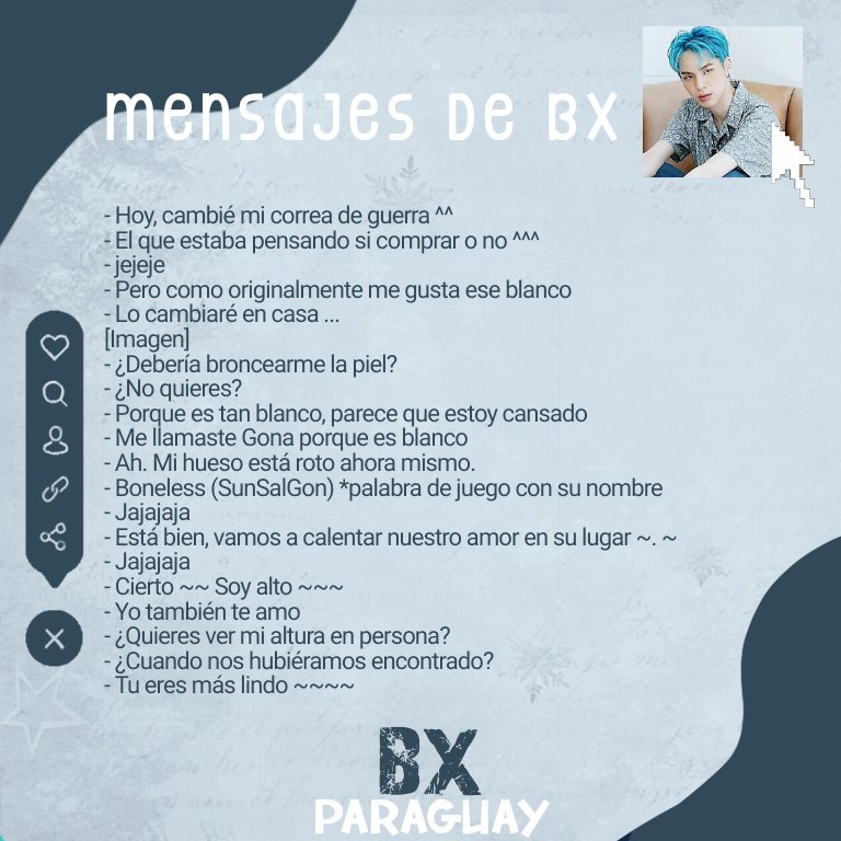 bxparaguay's tweet photo. 🌌 • PM — 211021 

Mensajes de BX: 

#CIX #씨아이엑스 #BX #비엑스 https://t.co/FKNDSsfW6j