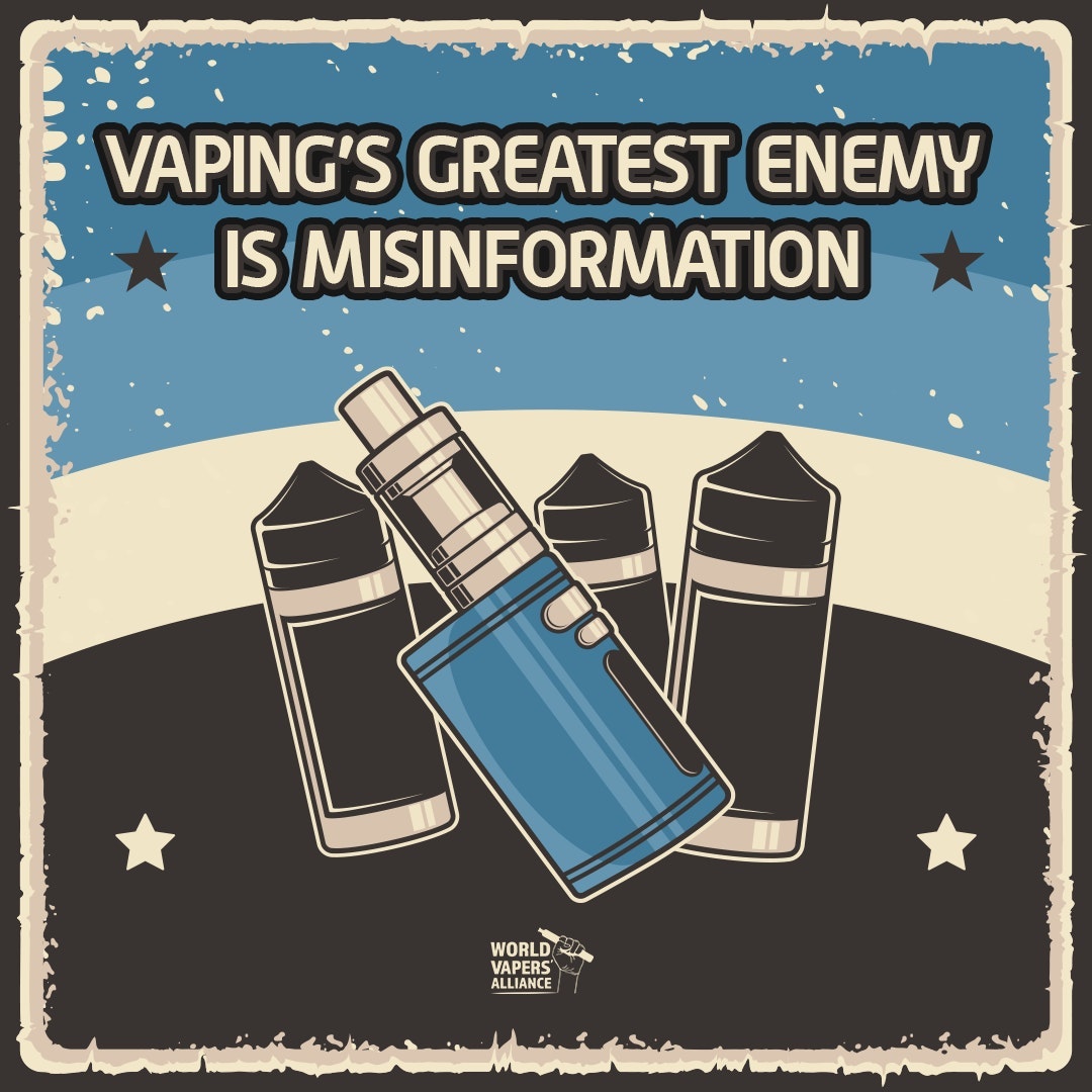 vapers_alliance's tweet photo. What is vaping's greatest enemy? Misinformation!

8 million cigarette-related deaths this year alone. How many of them do you think knew they could switch to vaping?

#BackVapingBeatSmoking 🥊 https://t.co/bZgzhGPYgz