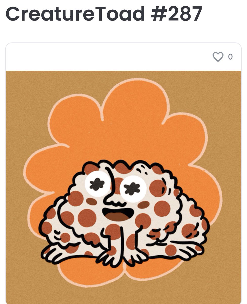 Got one <a href="/CreatureToadz/">CreatureToadz NFT</a>