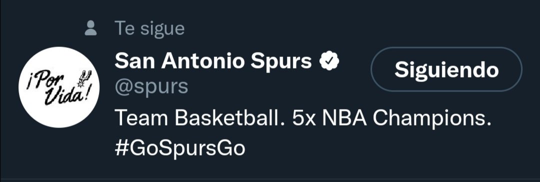 Spurs_ChileNBA's tweet image. Mi corazón late de emoción al saber que el a equipo de mis amores sigue mi cuenta, es un gran honor!! #Spurs 💪💪💪