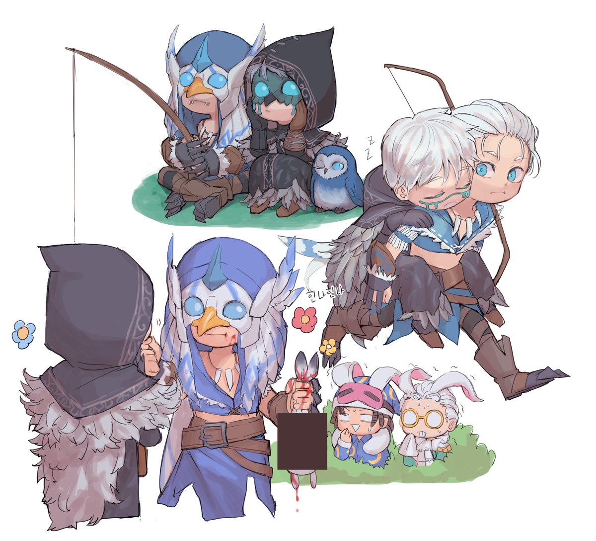 쪼꼬미 흰매밤붱이 좋다