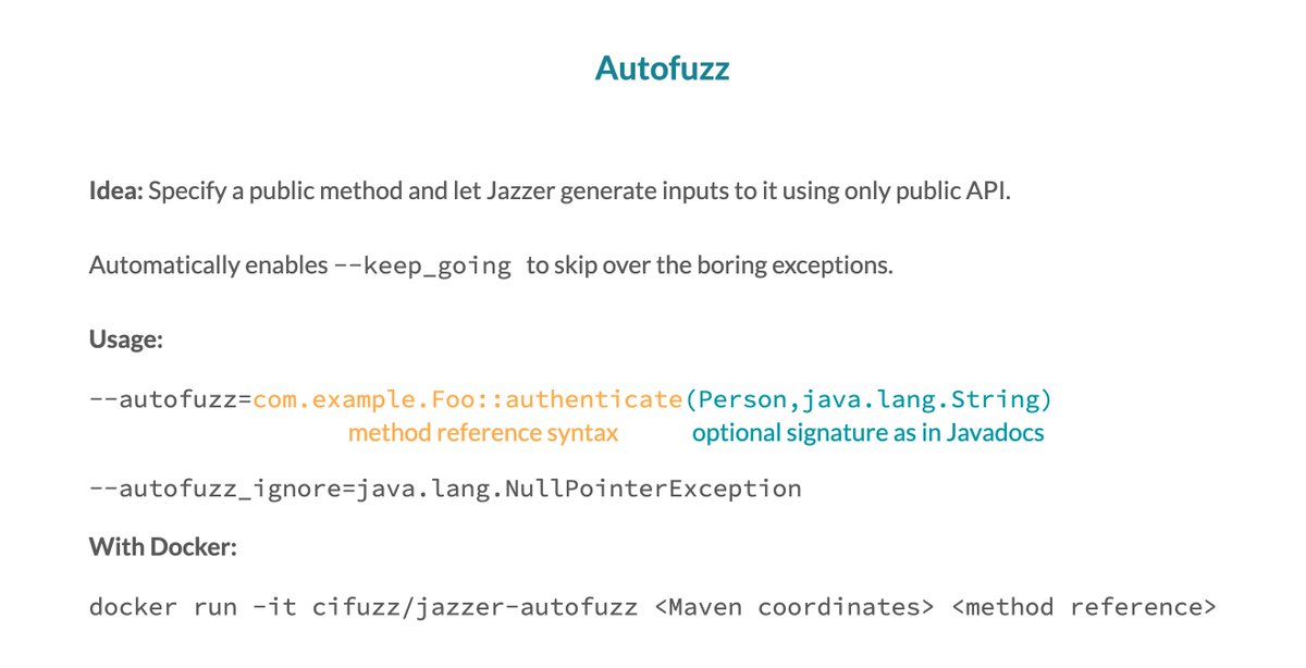 CI_Fuzz's tweet image. At 6:30 (CET) @fhenneke will hold a demo on the latest #Jazzer update at #FuzzConEurope.

New features include:
- Autofuzz mode
- Windows &amp;amp; macOS support
- New bug detectors 

The conference is now live, join the stream: fuzzcon.eu/2021/#registra…