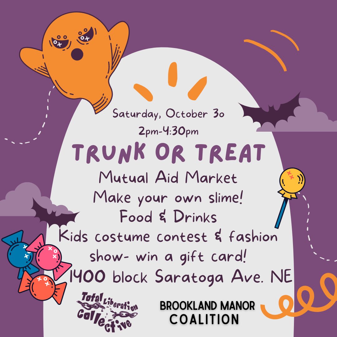 tlcollectivedc's tweet image. Come celebrate Halloween with us October 30th @ 1400 Saratoga Ave NE! Don’t forget to wear your best costume to strut the runway in our costume contest/fashion show 👻