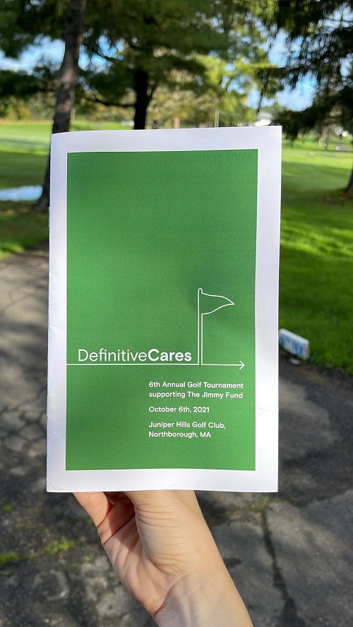 DhcPeople's tweet photo. We recently hosted our 6th Annual #DefinitiveCares Golf Tournament, and what a great day it was! There was golf, games on the green, and some fundraising—of course.

All in all, we raised $250,000 in support of @TheJimmyFund and @DanaFarber.  Way to go, Definitive Healthcare 🎉 https://t.co/XwmXR6VnBF