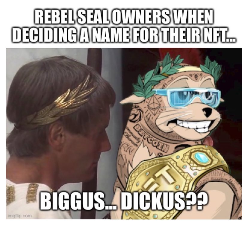My contribution to @rebelsealsnft meme contest!