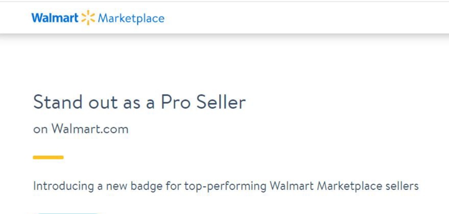 Px3Solutions's tweet photo. Don't forget to see if you qualify for Walmart's Pro Seller Badge, a great way to help inspire customer confidence.  If your account is new you may have to wait as one of the criteria is 100 orders in the past 90 days.

#walmartseller #ecommerce #ecommercebusiness #consulting https://t.co/sIY8W9NJ6J