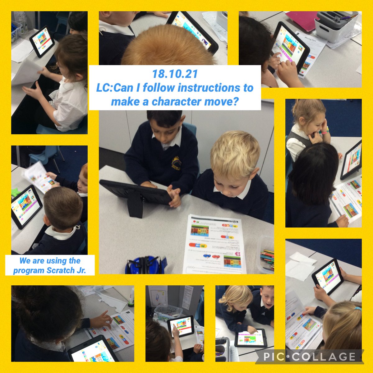 MRPAyear2A's tweet image. We used scratch to make characters move this week! We even made cars and bicycles race! 🚗🚲 @mrpacomputing