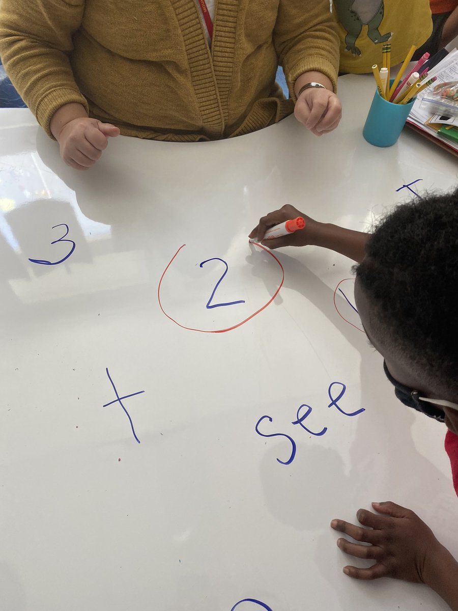Our magic table always captivates our kinder friends.  We’re finding letters, numbers, and sight words.  @MathWithMrsM <a href="/KatVizzone/">Kat Vizzone</a> <a href="/CMSmtolive/">CMS Elementary School</a>