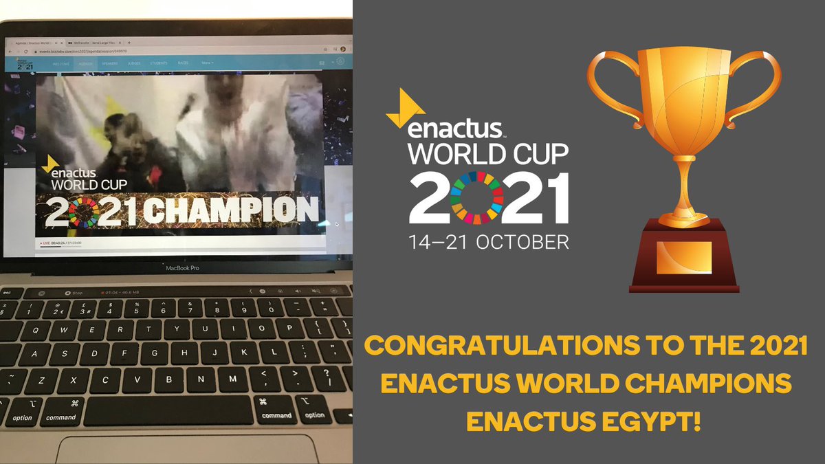 enactusIreland's tweet photo. Huge congratulations to the @enactus World Champions 2021 @EnactusEgypt!! All finalists projects were incredible, well done to all competing teams especially our National Champions @ULEnactus 👏 #EnactusWorldCup https://t.co/aVCYrhRkeH