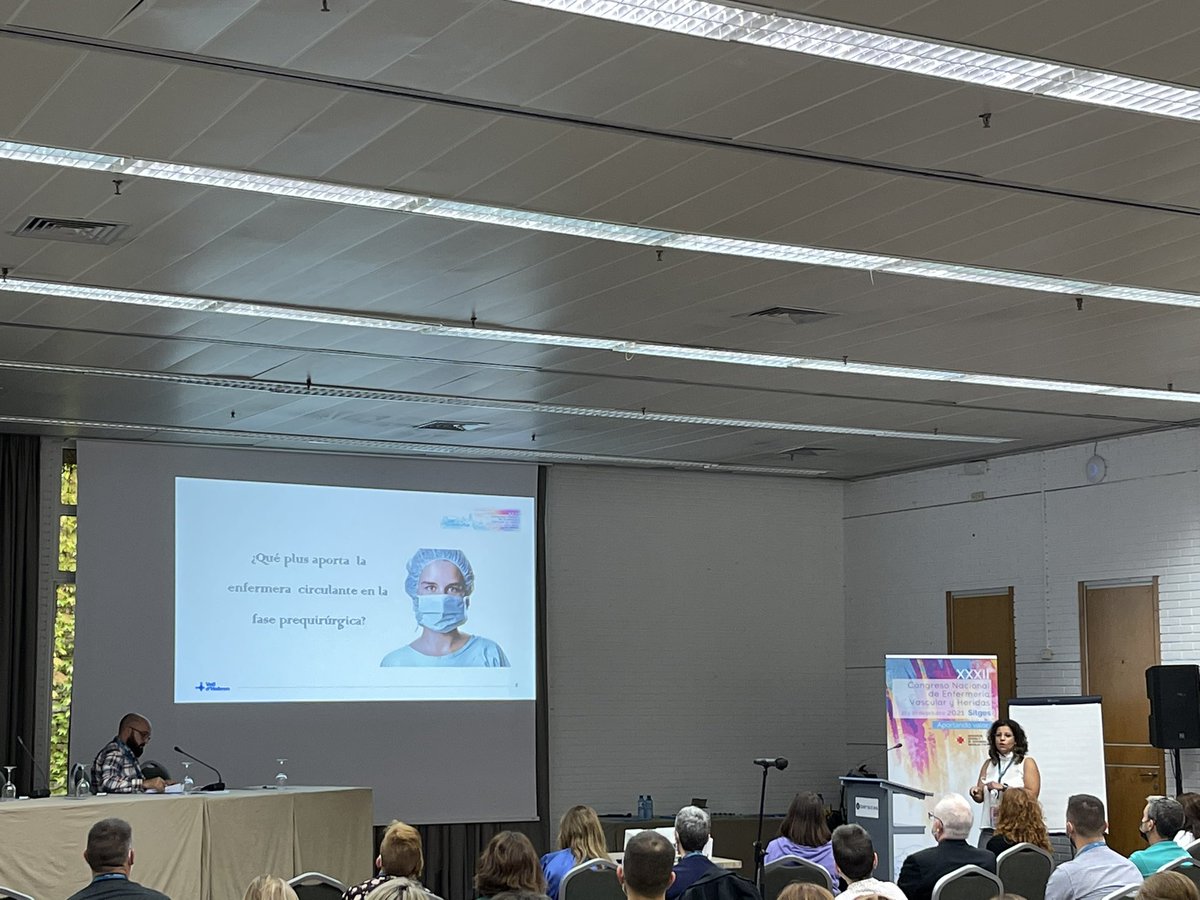 noegomde's tweet photo. Enfermería quirúrgica vascular aportando conocimientos en el XXXII congreso @AEEVH_es de Sitges. Felicidades @mtaboadaVH por compartir con todos tus conocimientos representando a la enfermería quirúrgica de @vallhebron @carolagm7 https://t.co/VIyhemHGcr