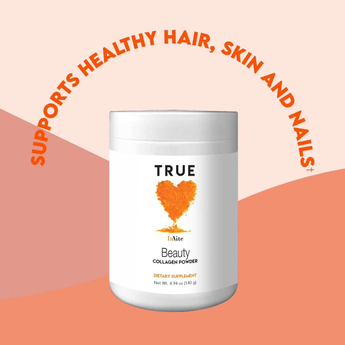 truebyinvite's tweet photo. Now is the perfect time to give you hair, skin and nails the nutrients they need to stay strong. Our True Beauty powder is made with collagen and can easily be mixed into smoothies, coffee and baked goods for an added nutrient boost. Shop now at https://t.co/ISeRbyGXzg #beauty https://t.co/fBoCYbqVdH