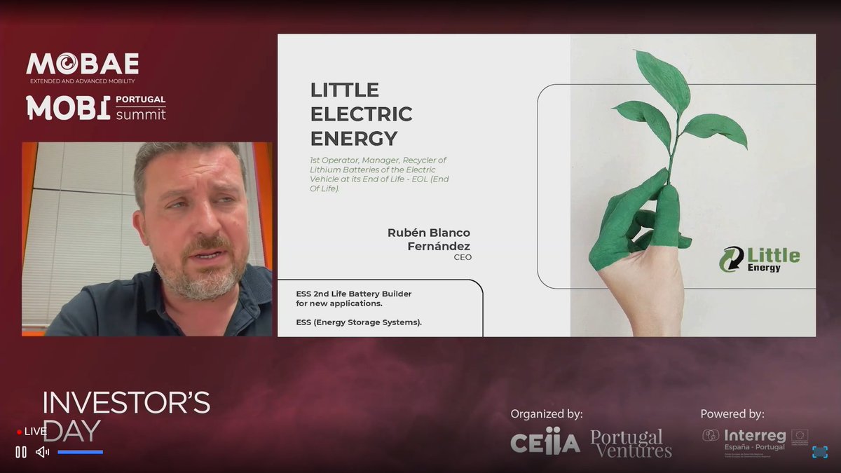 MoBAE_POCTEP's tweet photo. ⏩ #LittleElectricEnergy en #MoBAE #PortugalMOBISummit
-
#SelloMoBAE #SeloMoBAE 
@poctep
@CEIIA
@uvigo
@IncipitCSIC
@udominho
@CEAGA
@ReAcciona_Igape https://t.co/OvUieM7kwy