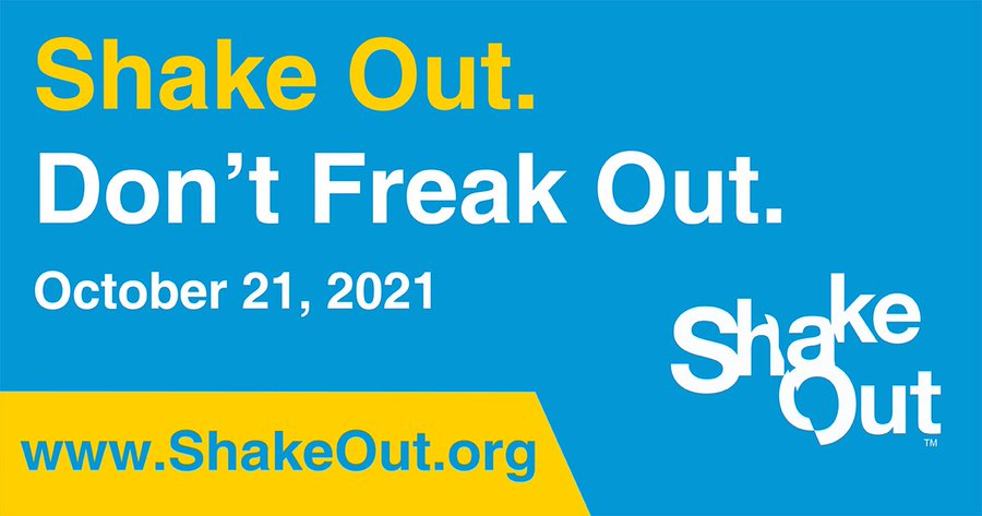 OEMSeattle's tweet photo. Just one hour until #ShakeOut! Join us at 10:21am today to practice your Drop, Cover, and Hold On wherever you are!
🎥Learn how to #DCHO wherever you are with this helpful video series: https://t.co/xB0DjA4WRu https://t.co/sHiQNbOzi7