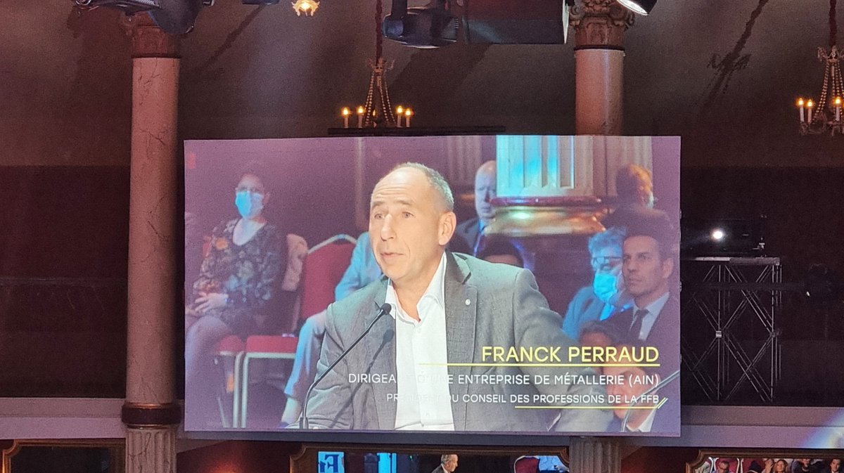 Question de Franck Perraud adressée à Valérie Pécresse lors du Sommet de la Construction de la Fédération Française du Bâtiment