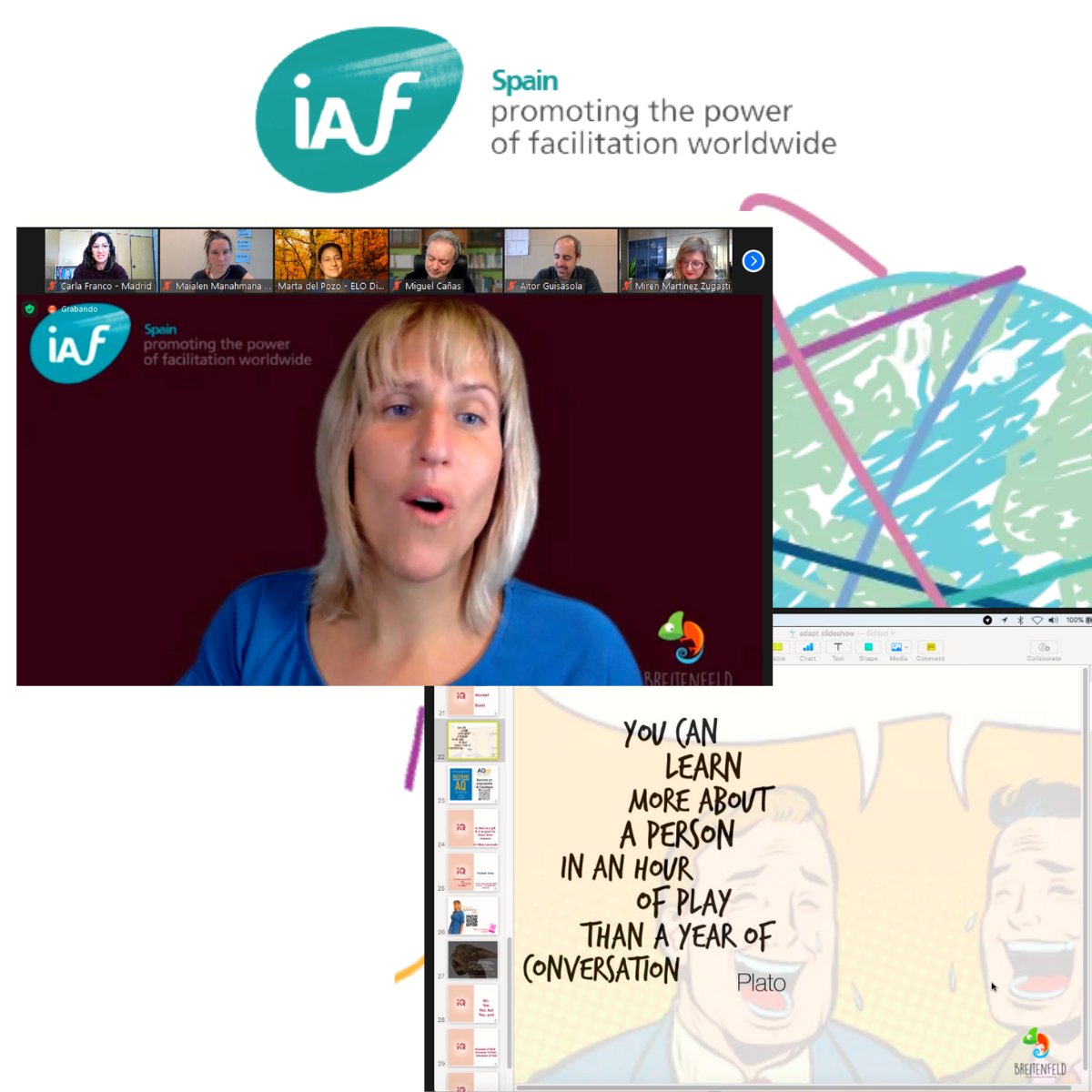 Cerrando el Training Day de <a href="/IafSpain/">IAF Spain</a>  hoy con Jessica Breitenfeld, taller sobre : Trabaja con una actitud profesional positiva
Llevamos muchos métodos de improvisación y energía positiva
 #FacilitationWeek
 #FacWeek
#FacWeekSpain