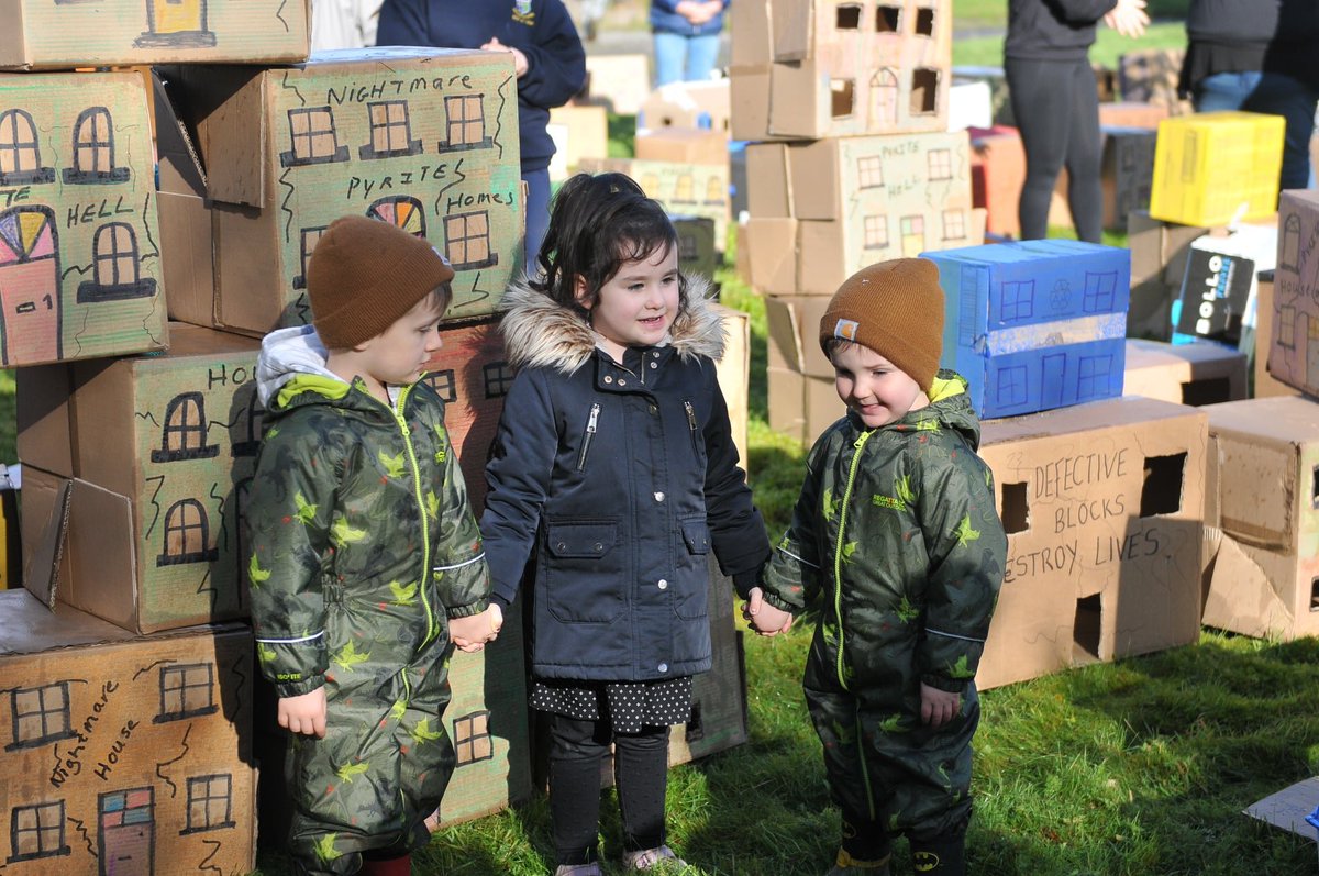MayoPyrite's tweet photo. Our children with their cardboard houses.
Little did they know, living in cardboard boxes could be in their future.
No where to rent. No result on #100percentredress
Winter almost here & everyone is waiting.
Is there a result yet @DarraghOBrienTD
#micaredress #mayopyrite https://t.co/40two55YgA