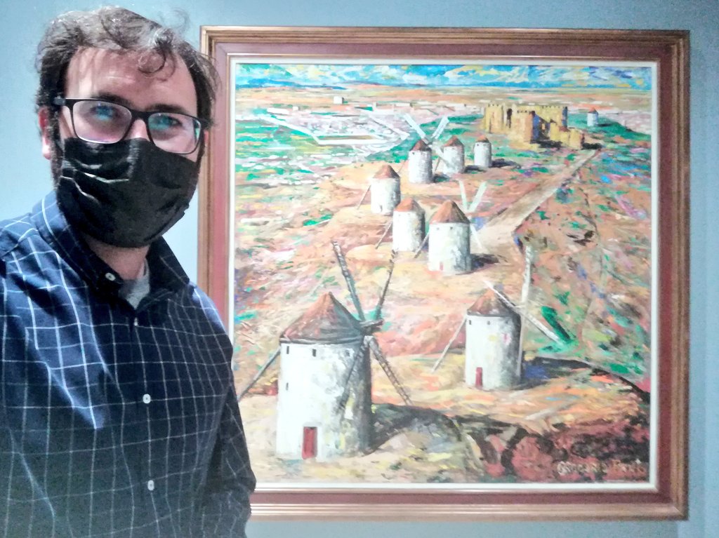 RicardoDoming's tweet photo. #FundaciónGregorioPrieto #Valdepeñas #CastillaLaMancha Visitando el museo para redactar el guión de su audioguía | In visita al museo per scrivere la sceneggiatura dell'audioguida | Visiting the museum to write the script of its audioguide @fgregorioprieto @AytoValdepenas https://t.co/JjuGQXFYfb
