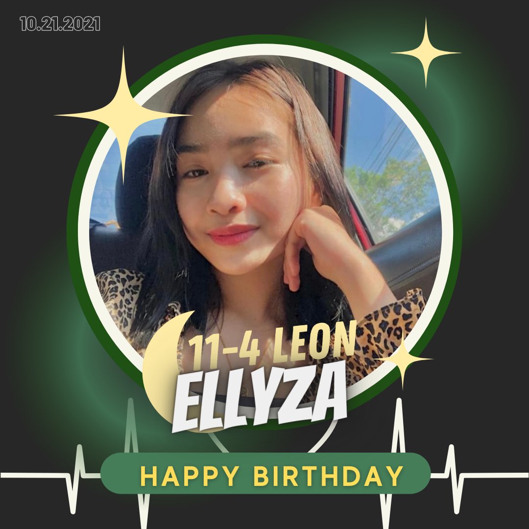 114BRLEON's tweet photo. Sana’y ‘di pa huli ang aming bati, noh? Maligayang Kaarawan sa aming meme lord at greys addict, @ellyzamyrtel! Ang buong Leon ay nakiki-celebrate sa’yo! 🥳💚 

#CalzonasDaughterDay
#BirthdaySaluSaLeon https://t.co/lbkBqrZuTq