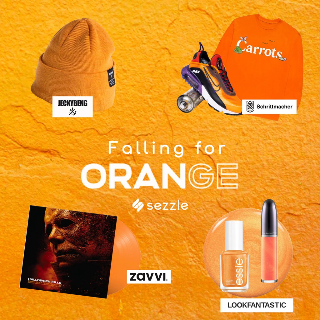 SezzleEu's tweet image. Fall(in)For Orange. 
Need some inspiration? 
Checkout our favorite orange eye-catchers selected exclusively for you!

#SezzleIt #october #fallinforyou #paylater #buynowpaylater #inspiration # #fallcolors #autumncolor #colorsoffall #brands