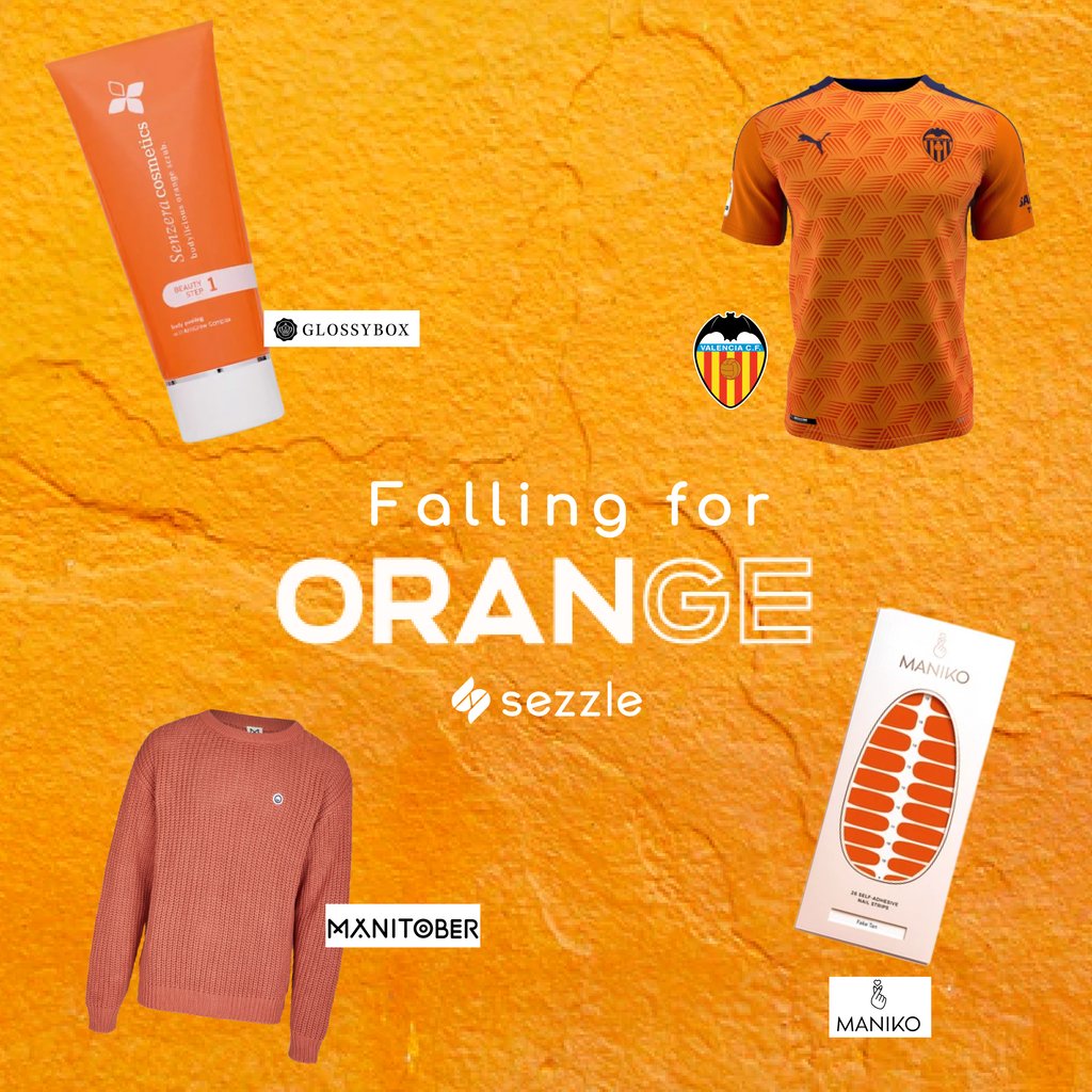 SezzleEu's tweet image. Fall(in)For Orange. 
Need some inspiration? 
Checkout our favorite orange eye-catchers selected exclusively for you!

#SezzleIt #october #fallinforyou #paylater #buynowpaylater #inspiration # #fallcolors #autumncolor #colorsoffall #brands