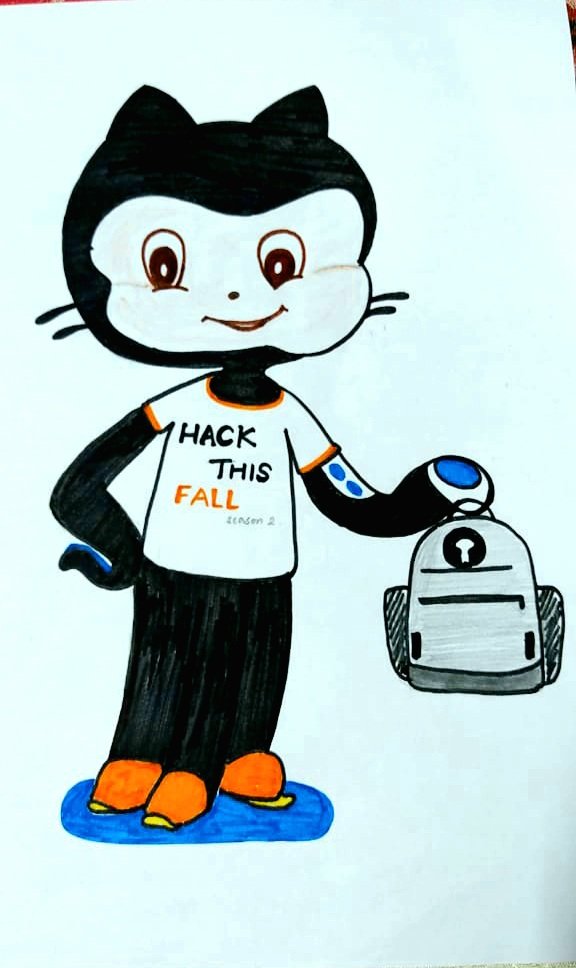 rishita_nayak35's tweet image. Here's #MyOctocat participating in @hackthisfall   😁✌
I hope you like this Octocat😍
Bear with the Github Bag😅
Thanks @hackthisfall for this challenge😁
#HTF #MyOctocat @GitHubEducation @hackthisfall