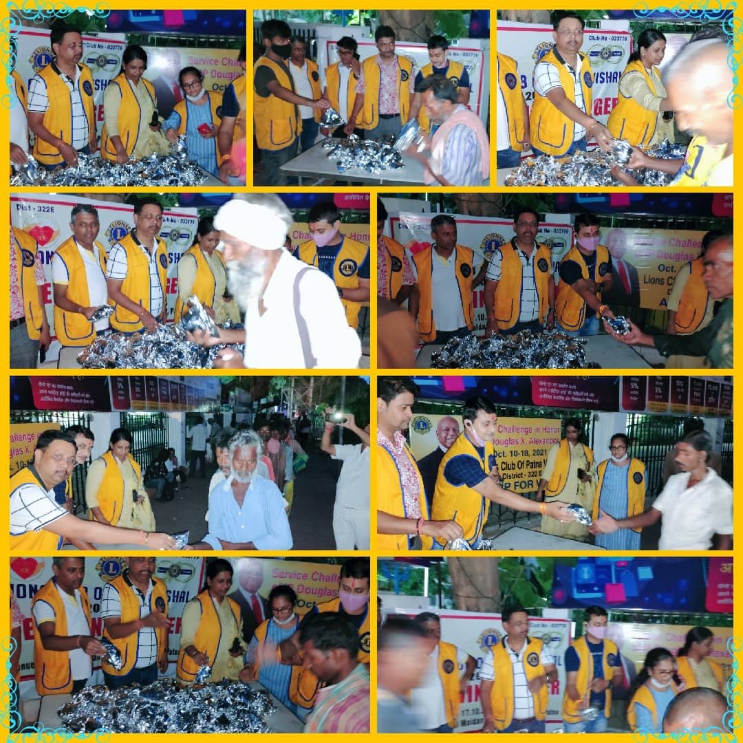 LionsPatna's tweet photo. On the occasion of International President's Birthday Week, we are constantly feeding the needy. In this context We have on Sunday 17th Of October distributed 200 packets of food. 
#APforVP
#apservicechallenge
#servicefromtheheart https://t.co/NG5dRua9gk