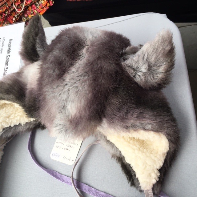 Cashmere lined rose baby bonnet , cosy fleeced lined wolf pup bonnet handmade by <a href="/Y_Kairos/">Snezana Nikolic</a> <a href="/hernehillmarket/">hernehillmarket</a> this Sunday 10-4pm <a href="/TreeShepherdUK/">Tree Shepherd</a> #childrensclothing #handmadebabybonnets #organicfabrics #upcycling