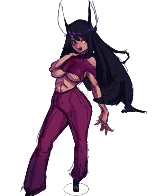 [oc] painted her with my finger 