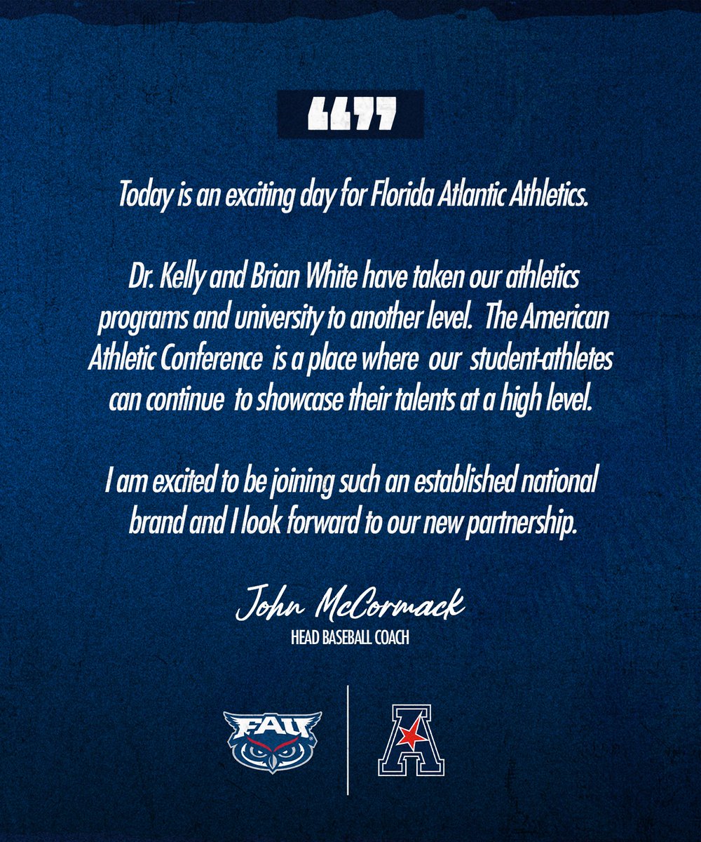 Florida Atlantic Baseball tweet media