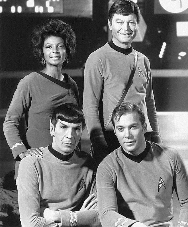 roddenberry's tweet photo. Throw🔙: Black &amp; White TOS Crew 
🖤🤍🖤🤍

#roddenberry #startrek #ThrowbackThursday https://t.co/GgaId7QOa2