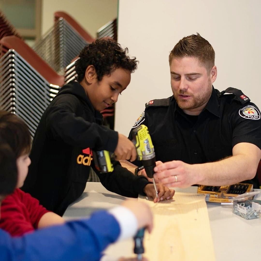 'One of the involved kids comes from a very troubled family, has an unfortunate history and has many times during this program confided in police and spoke freely about his troubles.' - Toronto Project Building Bridges, ProAction Program.

#ProActionkids #charity #carpentrywork