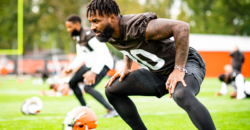 Browns's tweet photo. We have activated WR Jarvis Landry to the active roster.