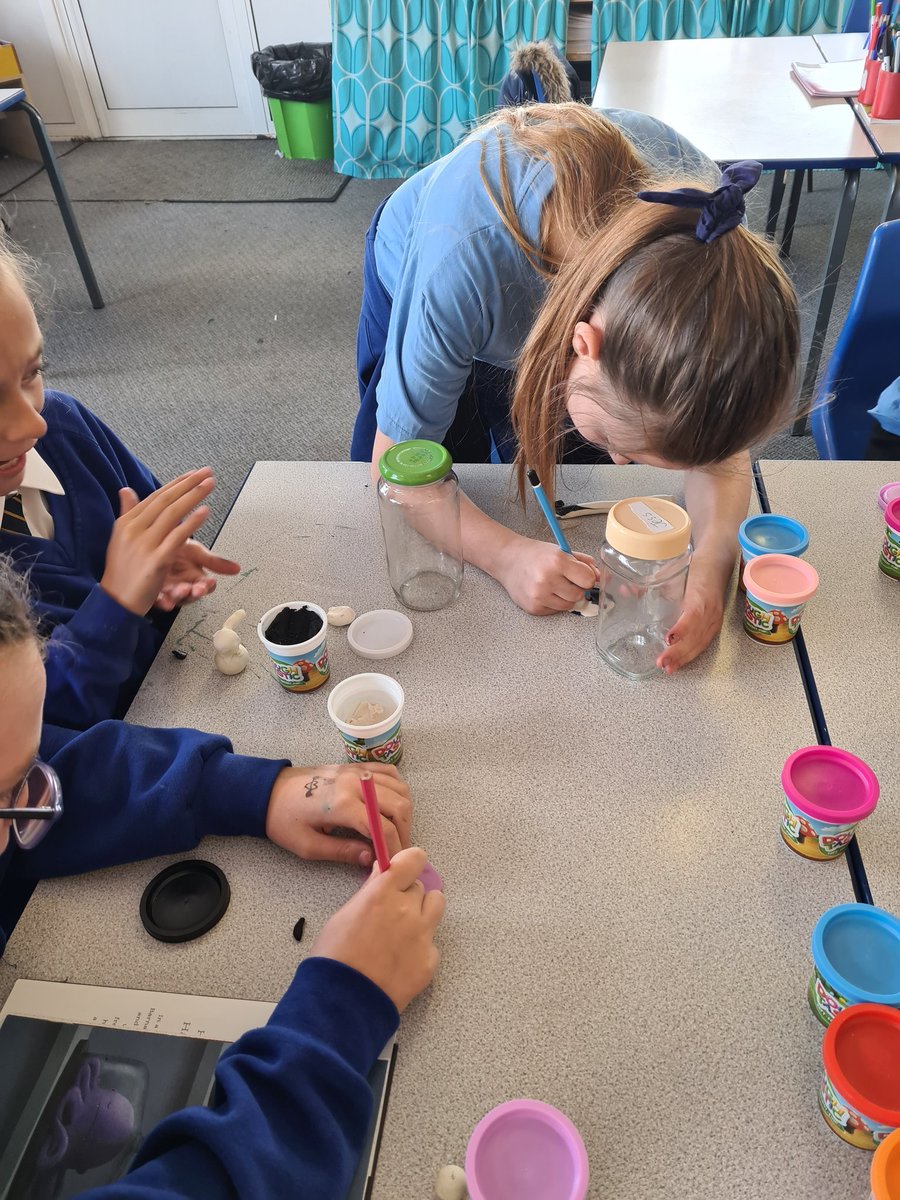 lacheprimary's tweet image. You're never too old for play doh! Our Year 6 had a blast bringing their 'Perfect Pet' creations to life! #TheBarnabusProject #writingweek