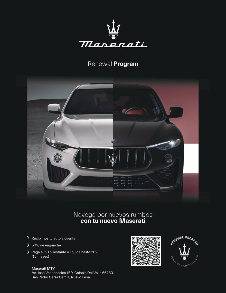 Bienvenido MASERATI a nuestro selecto grupo!!
