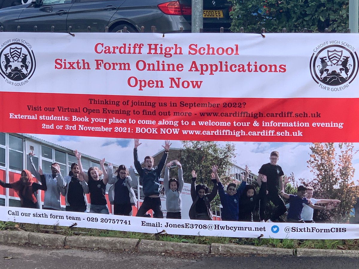 <a href="/SixthFormCHS/">CardiffHighSixthForm</a> <a href="/officialCHS/">CHS</a> Don’t forget that our application process for external students is now open! See below tweet You can also book a tour of the school using the eventbrite link 1/3