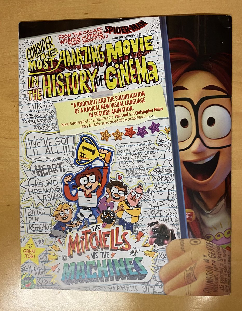 itsnicktendo's tweet photo. I love this For Your Consideration ad for The Mitchells VS The Machines.
From the November issue of Animation Magazine. https://t.co/g2aVtsaPYA