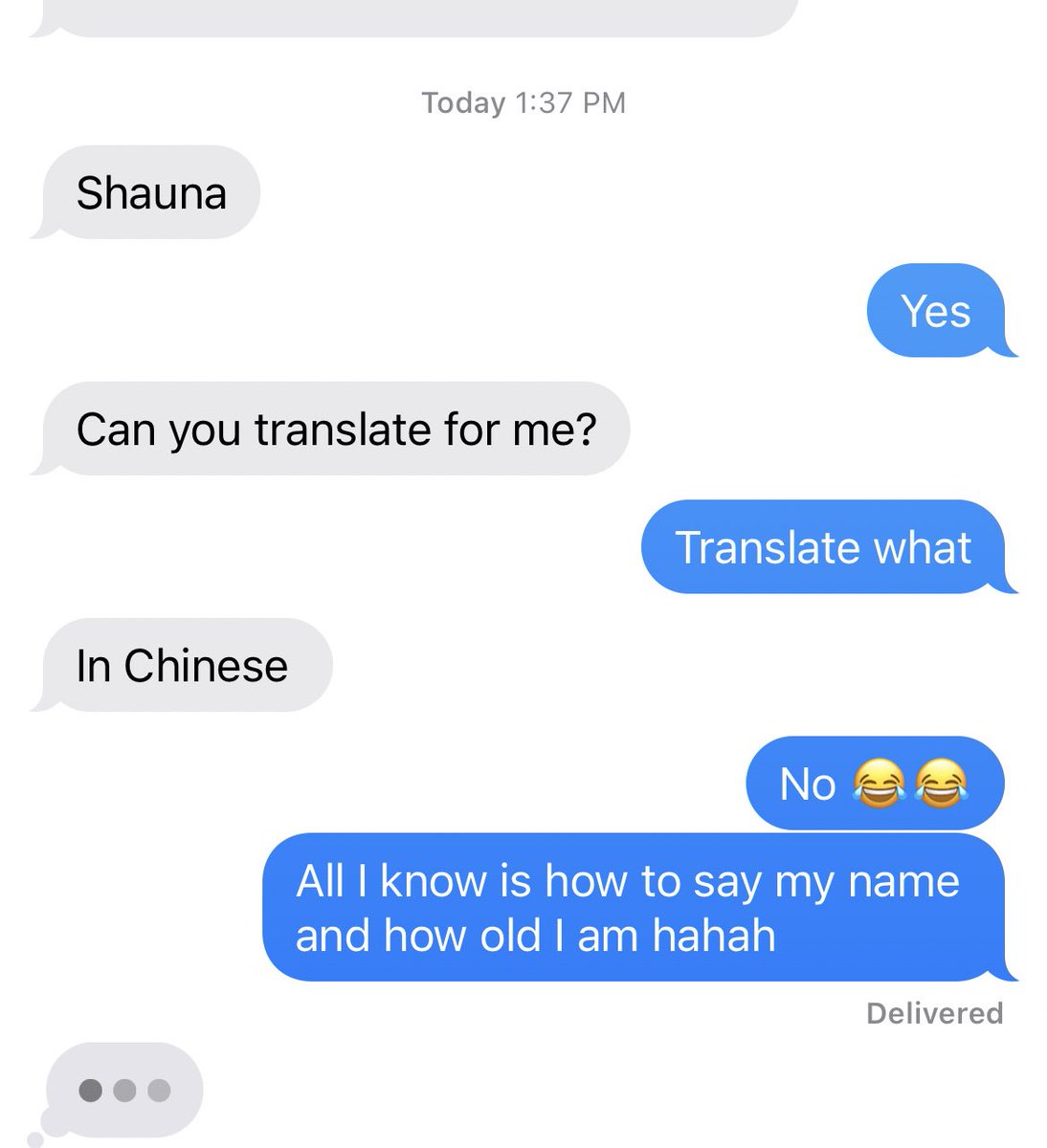 Shaunaannmax's tweet photo. I took Chinese 1001 and my mom texts me this https://t.co/3AmUWk6anK
