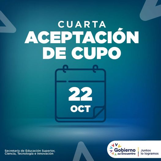 ITSQuininde's tweet photo. ¡Mañana podrás ACEPTAR TU CUPO EN EL ISTQ! 💻

¡Pilas!

En estas fechas 👇👇👇 ingresa en https://t.co/swfhmVRaMT y verifica si el sistema te asignó uno. 🎓👏

#JuntosLoLogramos
#Admisión2021 https://t.co/o6L1NZHEZO