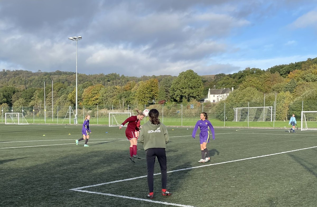 Very proud of all the girls playing in their first ever football match for <a href="/StModansHS/">St Modan’s High School</a>. A very close match contested by two good teams. 

Great effort and determination shown by all 💫

Thank you to <a href="/WHS_SSOS/">Wallace High PE</a> for hosting us tonight and best of luck for your remaining fixtures 👍