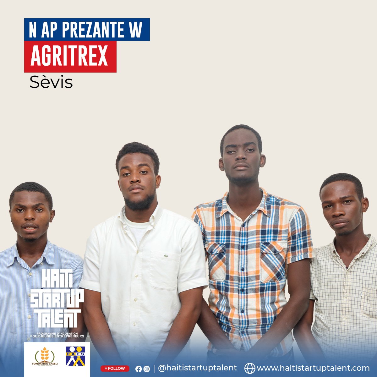 HTStartUpTalent's tweet photo. We are proud to introduce out 3rd out of 15 startups in our Incubator Program.
#startups #Haiti #SMEs #PME 
#Incubator #entrepreneuriat 
#Agritrex https://t.co/uv3xq6gh5B