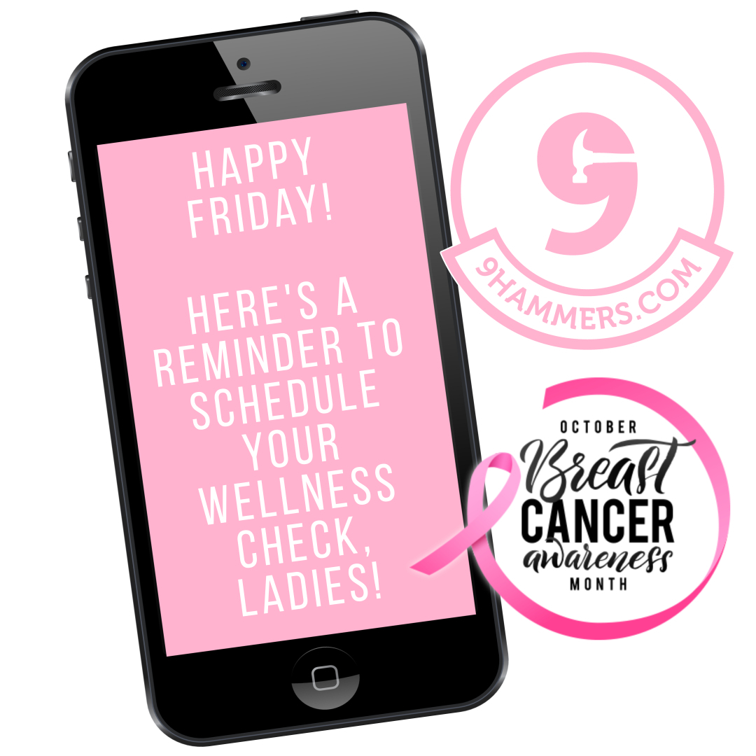 9hammersLLC's tweet photo. #TGIF #BreastCancerAwarenessMonth https://t.co/9d38LMVeoC