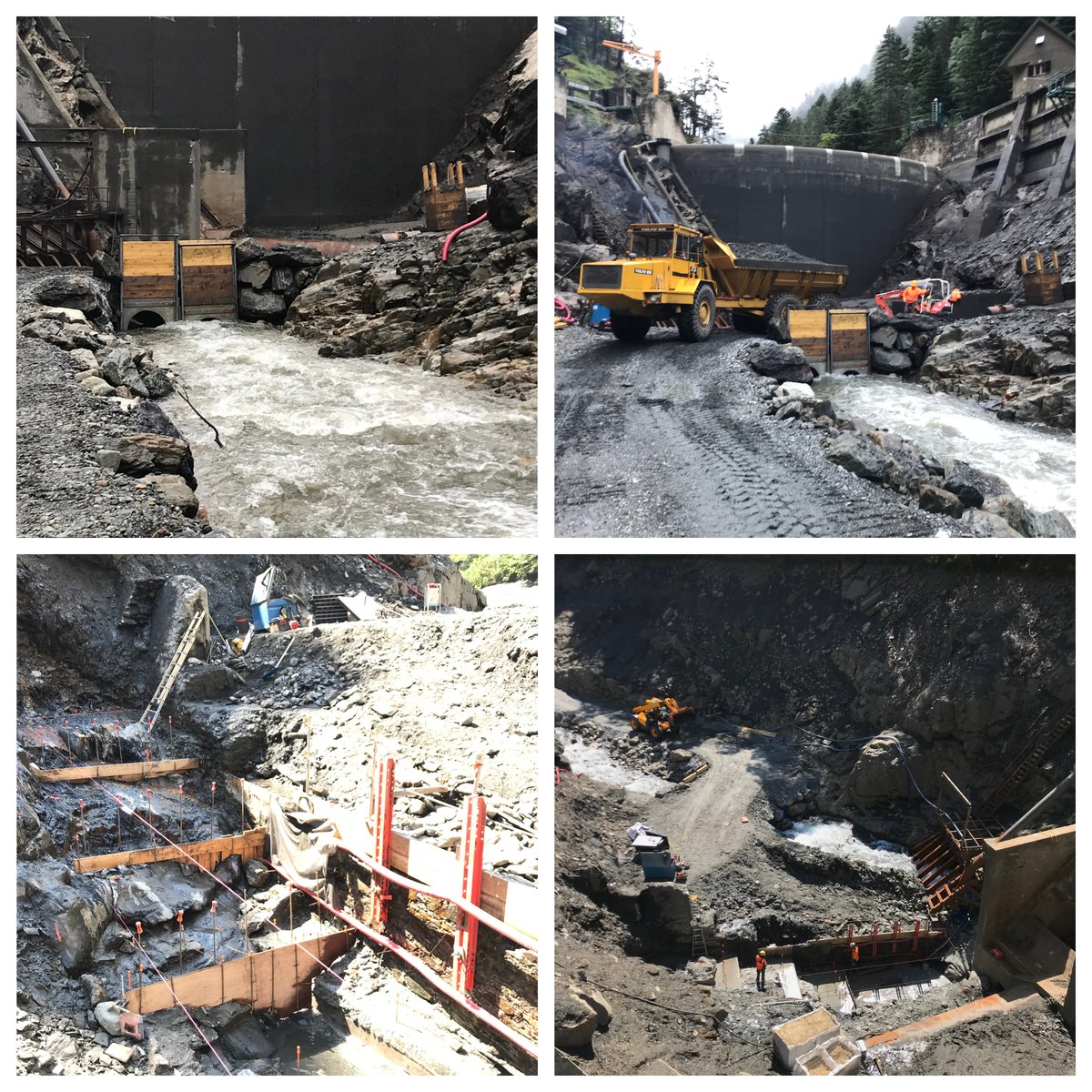 FOURCADELauren2's tweet image. Résumé de 4 mois de chantier sur le barrage de Rioumajou pour les équipes d'@EDFofficiel, d'@Hydrostadium et des entreprises #NGE, #SLTS, #ATTM.
Des travaux au service de la #sécurité et d'une meilleure gestion sédimentaire en crue.
#chantier, #Pyrénées, #crue, #Hydroélectricité