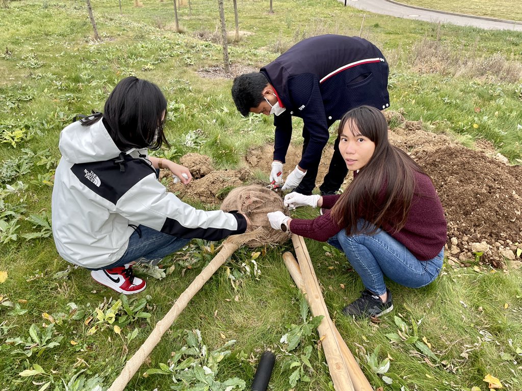 CEITEC_Brno's tweet photo. At @CEITEC_Brno @VUTvBrne we have decided to plant 10 trees as a part of our #CEITEC10 Anniversary 💚 

Each of the teams could add a symbolic message that will be printed on wooden boards with their names 💌

#CEITECScience #anniversary #celebration https://t.co/vVRQ5nNmEJ