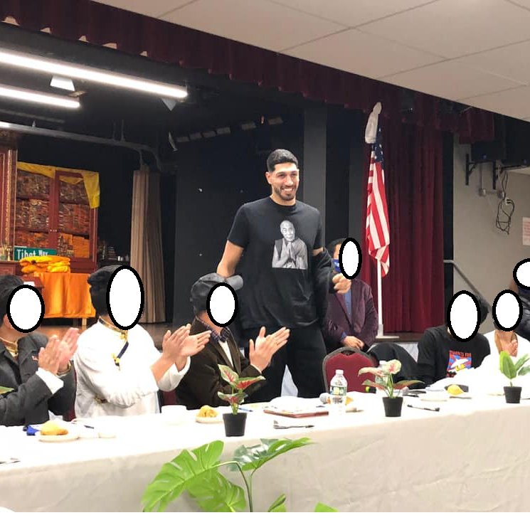 GroseTimothy's tweet photo. Committed. On the road, @EnesKanter met with Tibetans the evening before he posted his video. From the post: ༄༅། །ཨེམ་སྦི་ཨེ་རྩེད་འགྲན་རུ་ཁག་གི་སིལ་པོལ་རྩེད་འགྲན་པ་གྲགས་ཅན་ #Enes Kanter ཕྱི་ལོ་ ༢༠༢༡།༡༠།༡༩ ཉིན་གྱི་དགོང་མོར་ནིའུ་ཡོག་དང་ནིའུ་འཇར་སི་བོད་རིགས་སྤྱི་མཐུན་ཚོགས་པའི་ https://t.co/HIxicOIH34