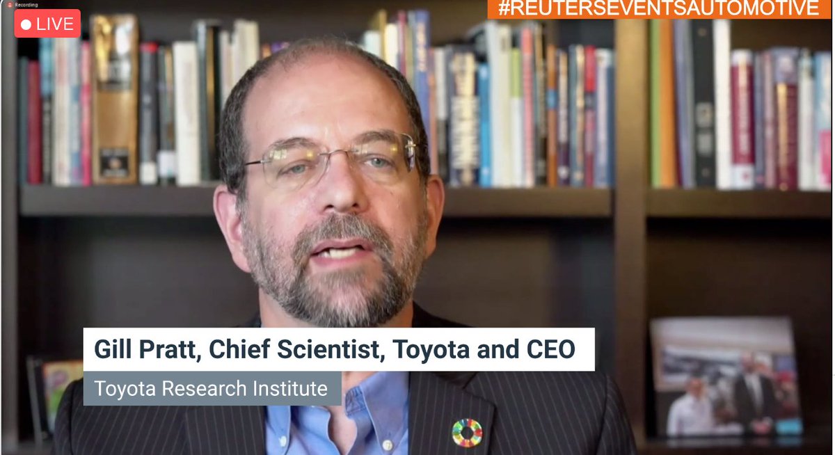 ToyotaResearch's tweet photo. “Our approach is to believe in a diversity of drivetrains…we believe that what is best for the average customer is not best for every customer.”
- TRI CEO Gill Pratt live @Reuters' Automotive Summit
#ReutersEventsAutomotive #EVs https://t.co/QMsKtVLwZv