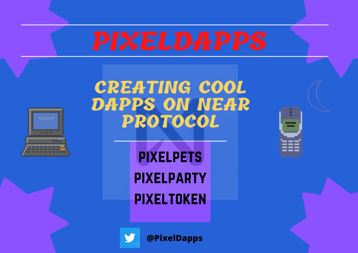 NEARISMM's tweet image. Read the threads about @PixelDapps 
to know about pixel token, pixelparty and pixelpets

jump here to explore - ecosystem.pixeldapps.co

#NEAR #PIXELDAPPS
1/6