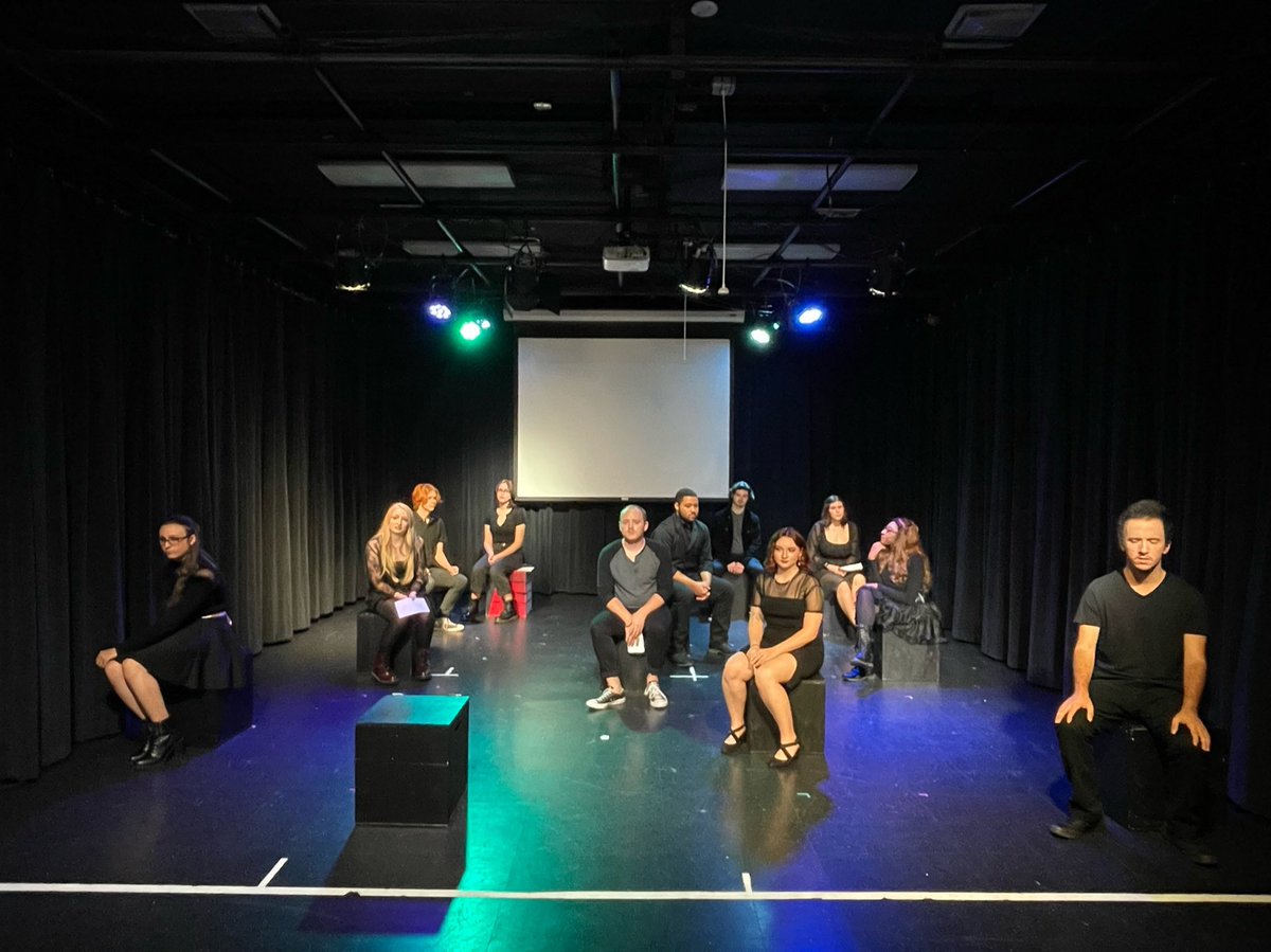 “But he didn’t take off his socks!” 

My First Time opens tomorrow! The show runs Oct 22-24th. Saturday, 23rd @ 2pm &amp; Sunday 24th are the free students shows. The sunday show will be followed by a talkback!

For more info: 
gundlachtheatre.org