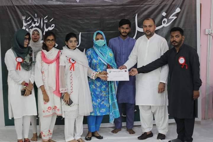GirlsWingAPMSO's tweet photo. APMSO Girls wing attended Milad shareef along with Haq parast MPA @alikhurshidi bhai and members of central cabinet APMSO, organized by Karachi university sector APMSO. @SaqibAjaz1 @SharjeelBaig_ @Fahadwali90 @Jahanzaib_KU https://t.co/OzJ92TANnT