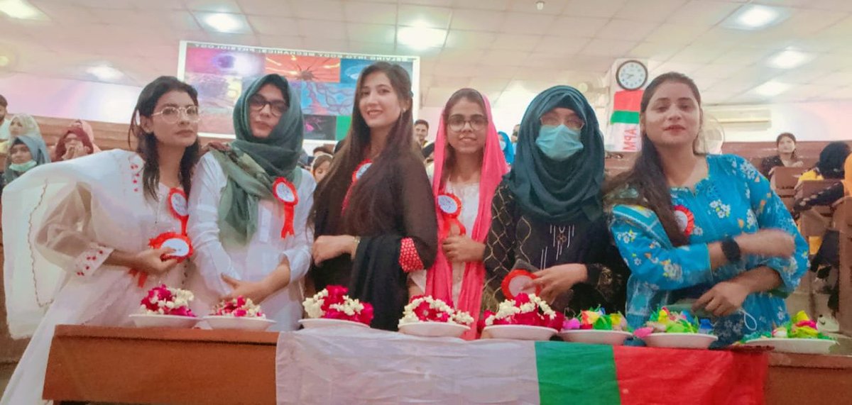 GirlsWingAPMSO's tweet photo. APMSO Girls wing attended Milad shareef along with Haq parast MPA @alikhurshidi bhai and members of central cabinet APMSO, organized by Karachi university sector APMSO. @SaqibAjaz1 @SharjeelBaig_ @Fahadwali90 @Jahanzaib_KU https://t.co/OzJ92TANnT